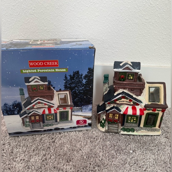 Christmas Shop Other - Vintage Christmas village house Wood Creek porcelain house